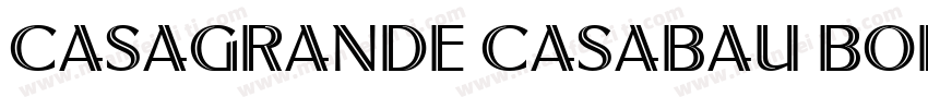 Casagrande Casabau Bold字体字体转换